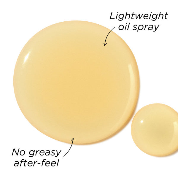 Miracle Oil texture is lightweight oil spray with no greasy after-feel