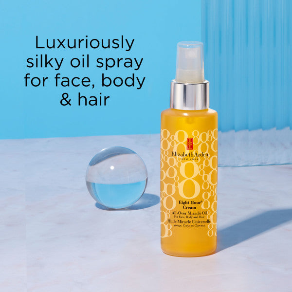 Luxuriously silky oil spray for face, body and hair