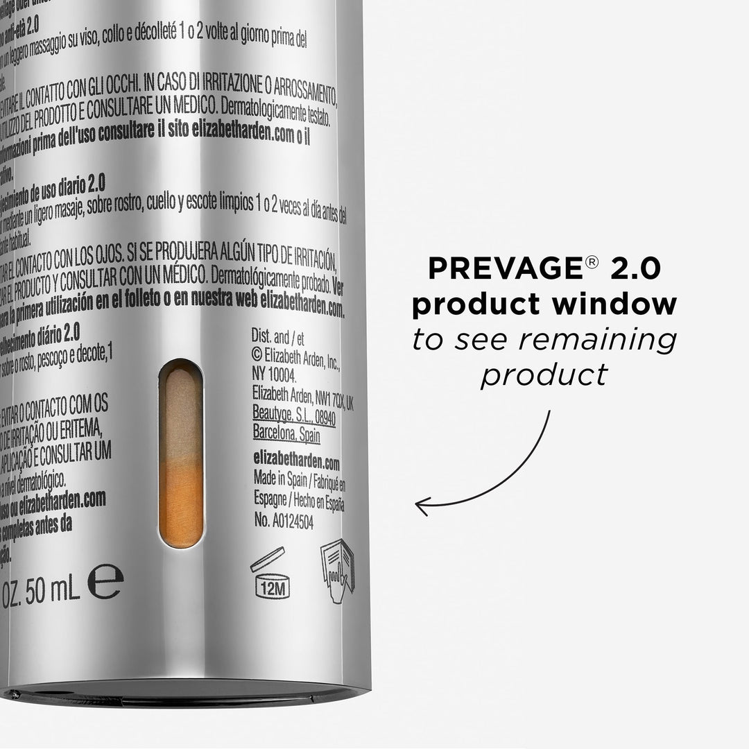 Prevage 2.0 product window to see remaining product