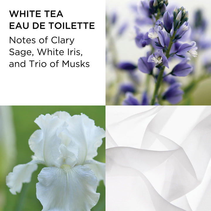 White Tea Eau de Toilette Notes of Clary Sage, White Iris and Trio of Musks