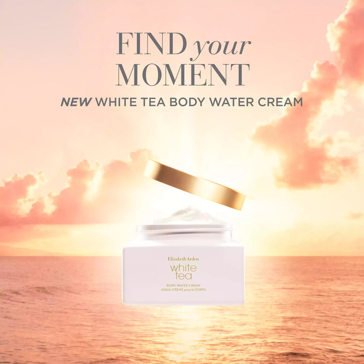 Find Your Moment. New White Tea Body Water Cream