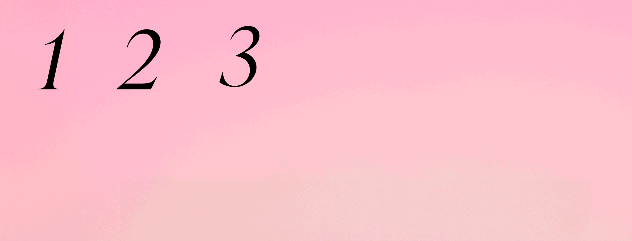 3 Steps to building a bundle — select a cleanser, choose a serum and lock in moisturizer on a pink background