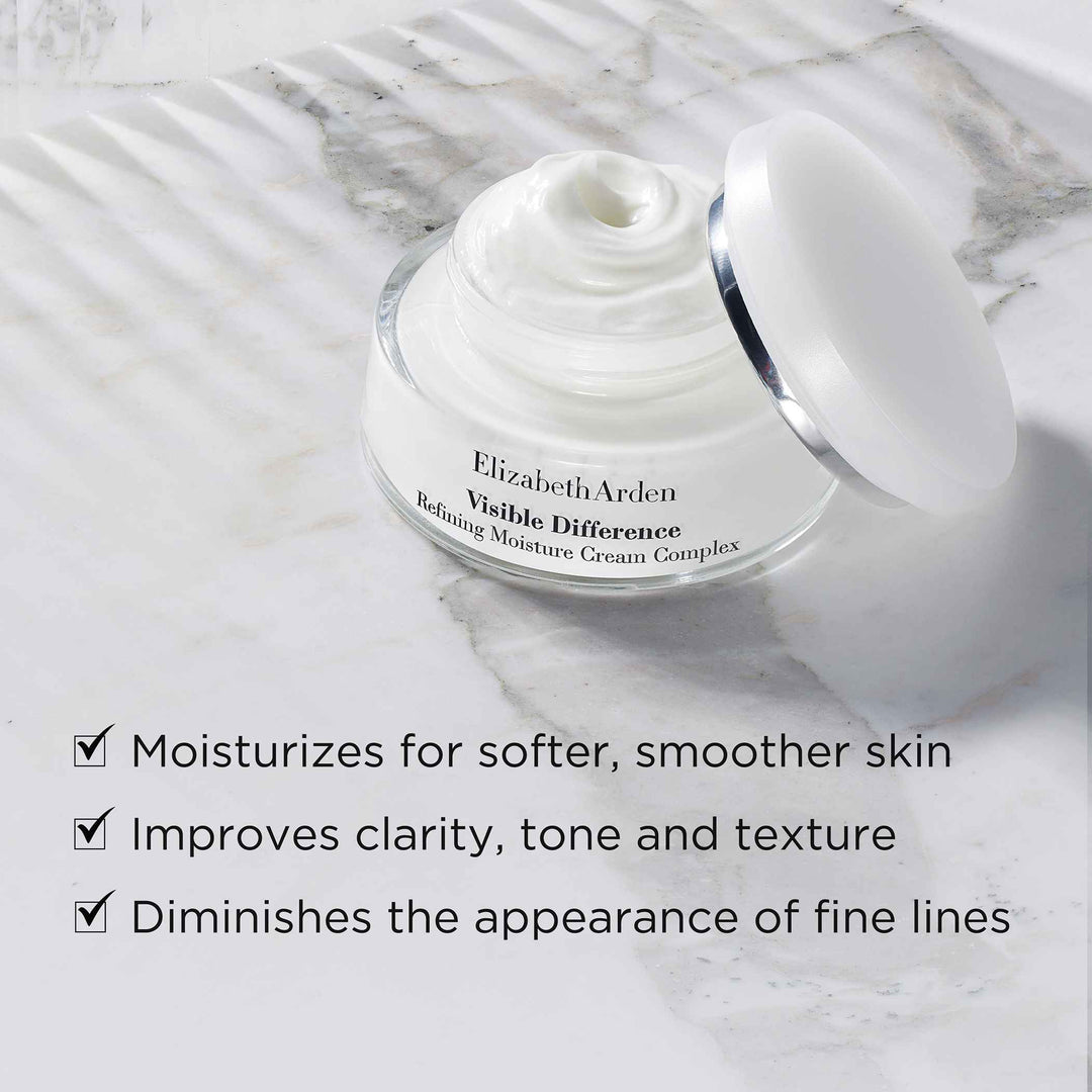 Moisturized for softer, smoother skin, improves clarity, tone and texture, and diminishes the appearance of fine lines