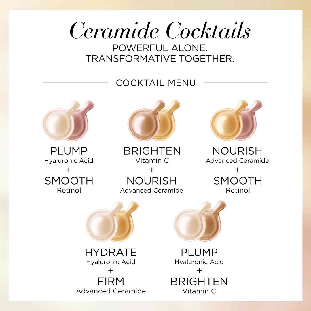 Ceramide Cocktails. Powerful Alone and transformative together.