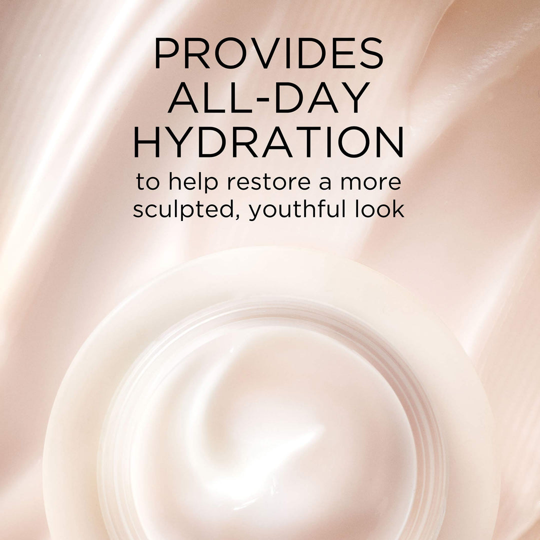 Provides all-day hydration to help restore a more sculpted, youthful look