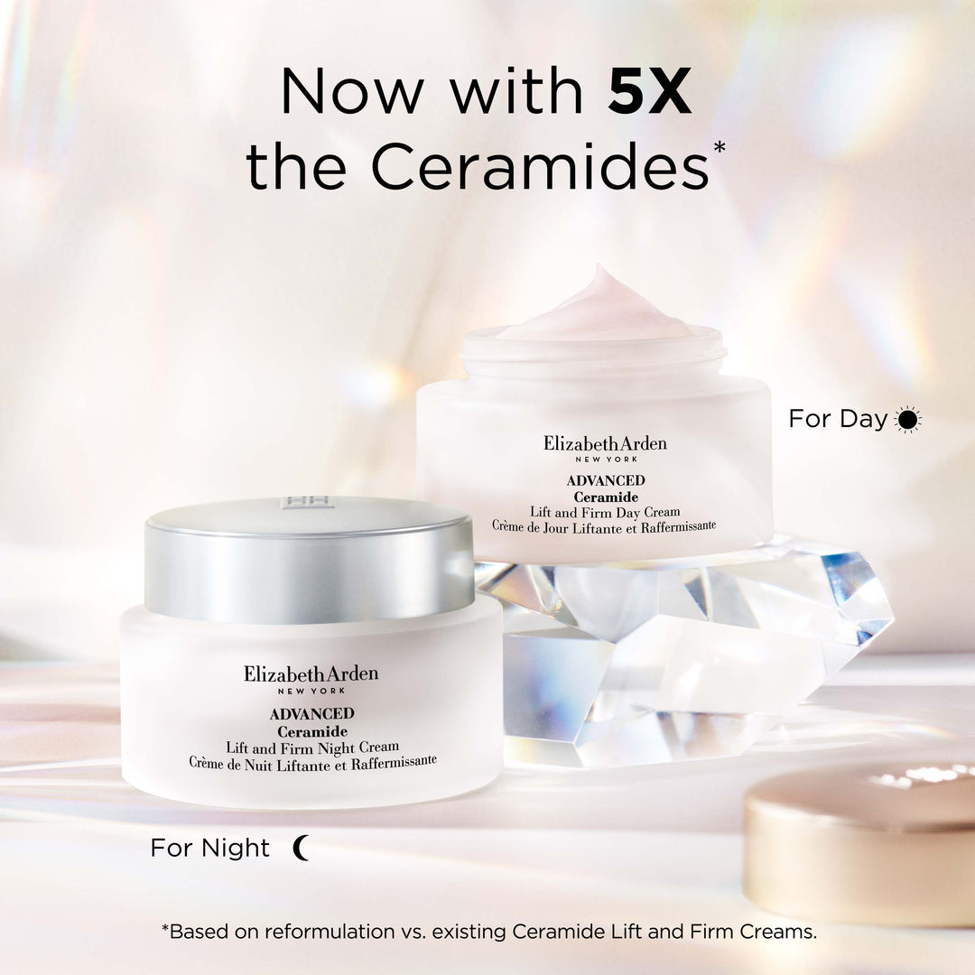 Now with 5X the Ceramides**Based on reformulation vs. existing Ceramide Lift and Firm Creams