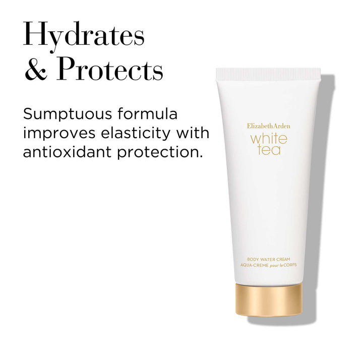 Hydrates and Protects Sumptuous formula improves elasticity with antioxidant protection