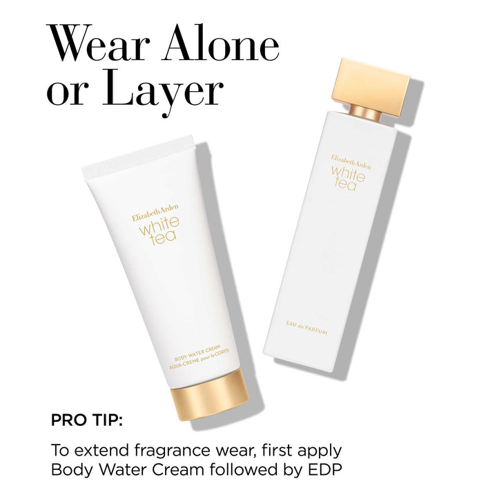 Wear Alone or Layer. Protip: To extend fragrance wear, first apply Body Water Cream followed by Eau de parfum