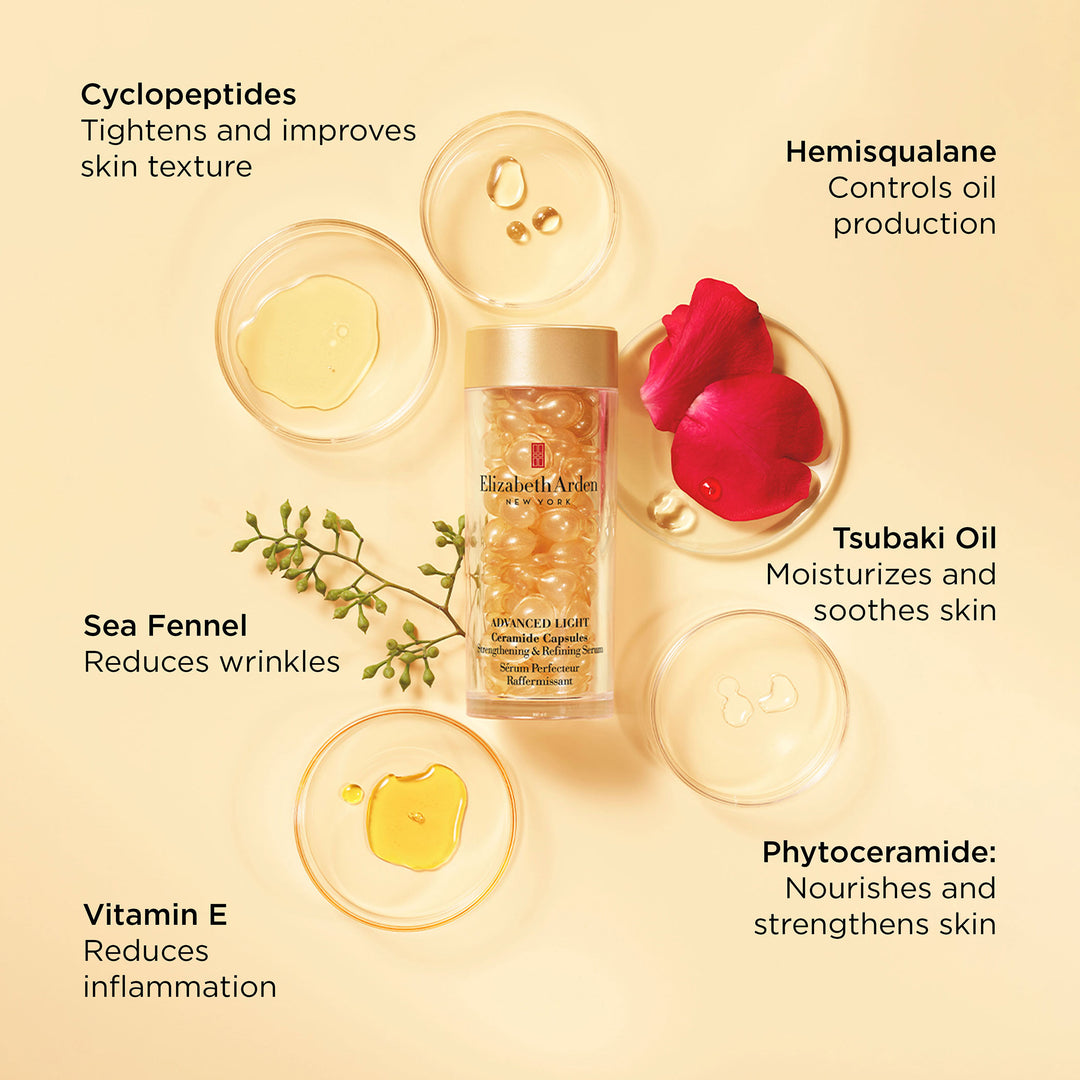 Key ingredients- Cyclopeptides-tightens and improves skin texture, hemisqualane- controls oil production, sea fennel- reduces wrinkles, tsubaki oil- moisturizes and soothes skin, vitamin E- reduces inflammation, phytoceramide- nourishes and strengthen skin