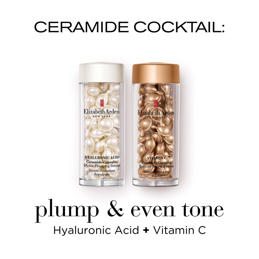 Plump with Hyaluronic Acid and even tone with Vitamin C