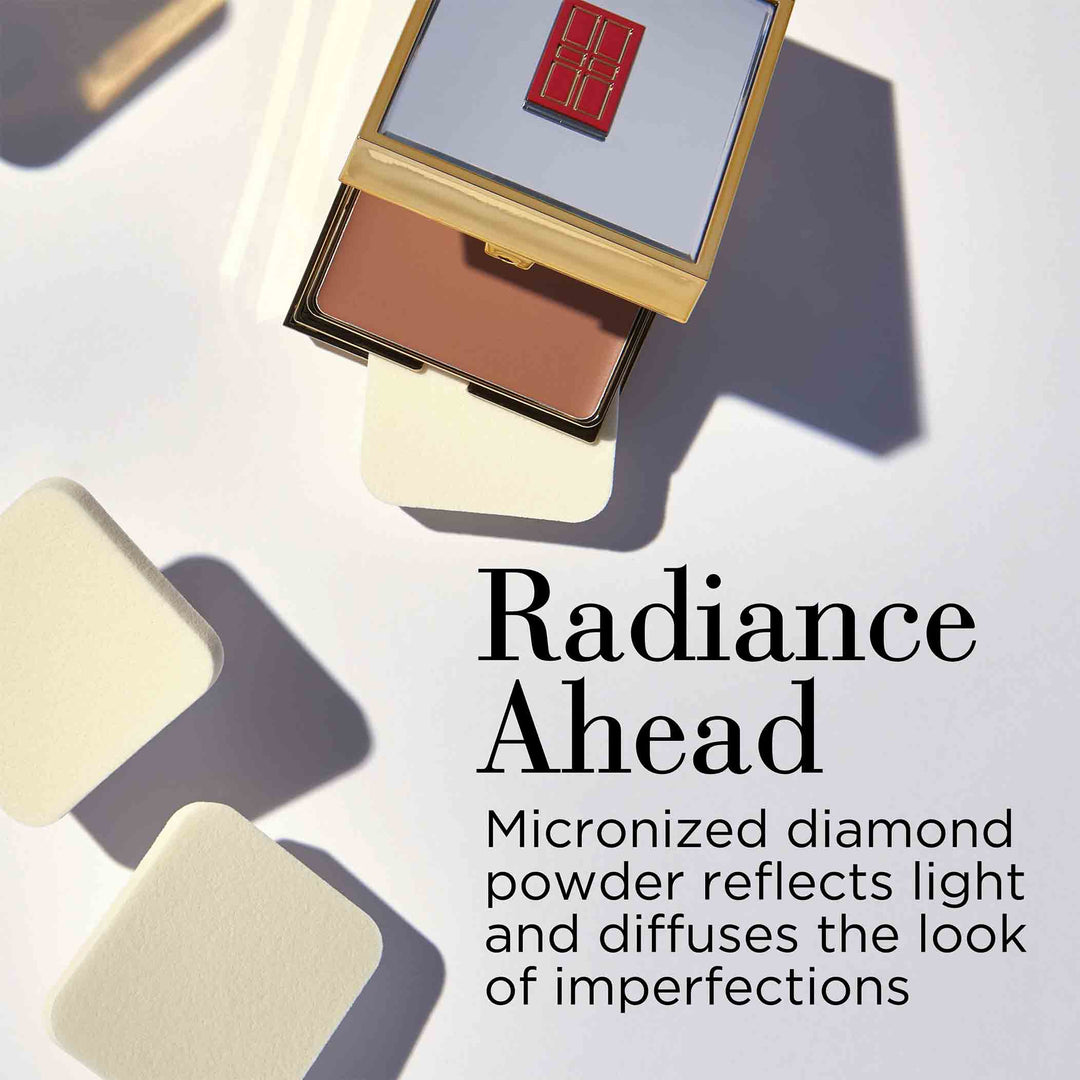 Radiance Ahead-Micronized diamond powder reflects light and diffuses the look of imperfections