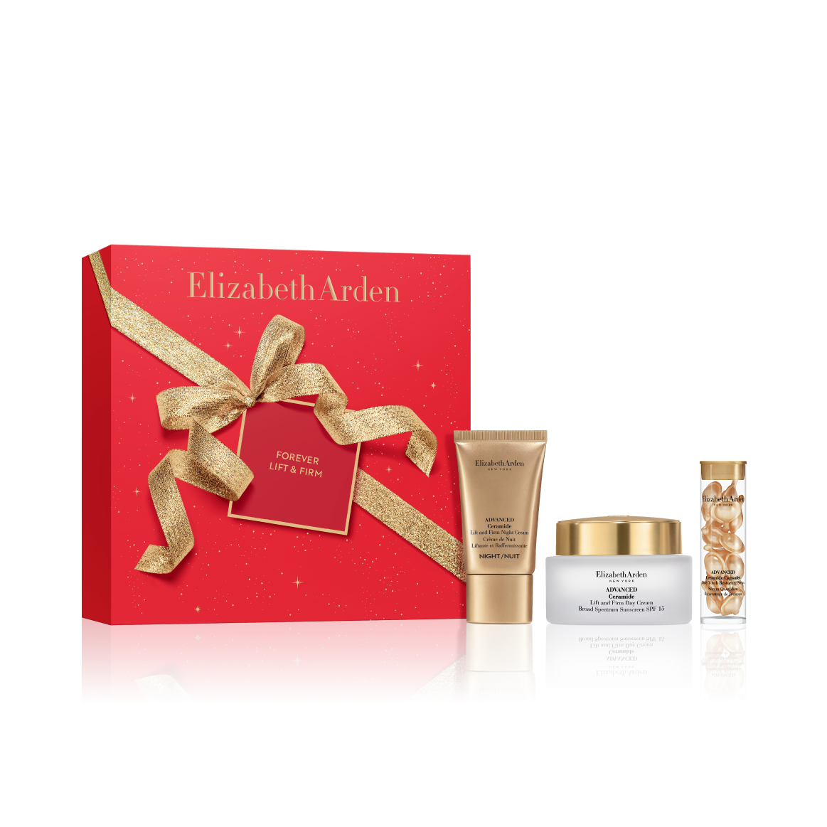 Elizabeth Arden Ceramide skincare set with a gift box