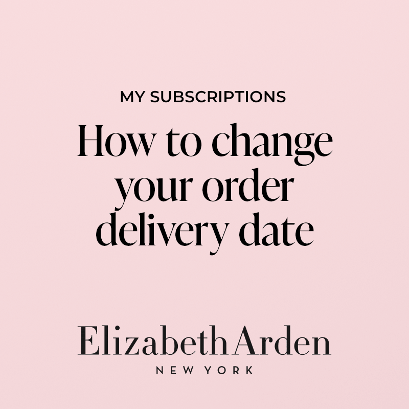 How to change your delivery date
