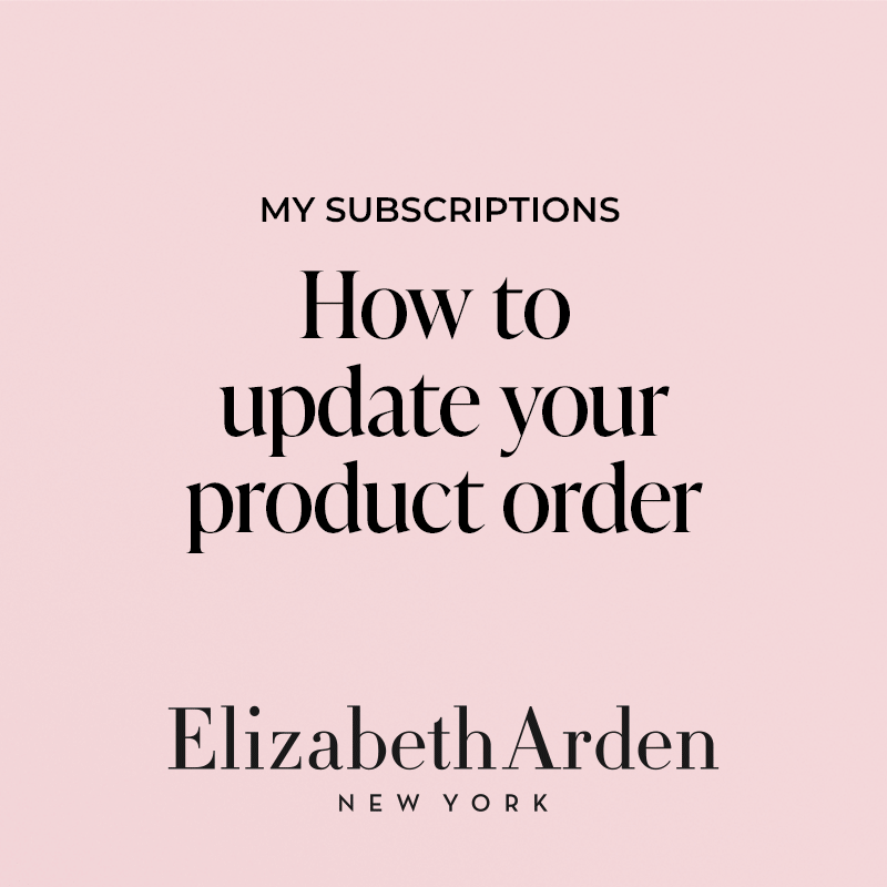 How to update your product order