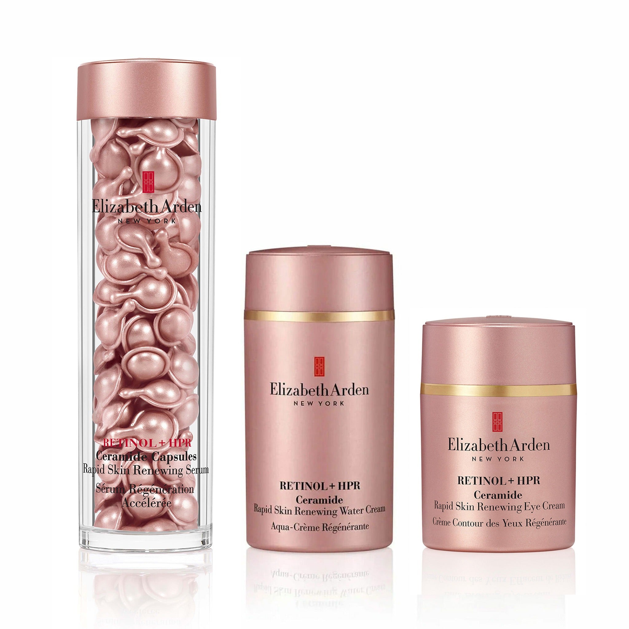 Retinol + HPR Ceramide Capsules, Water Cream and Eye Cream