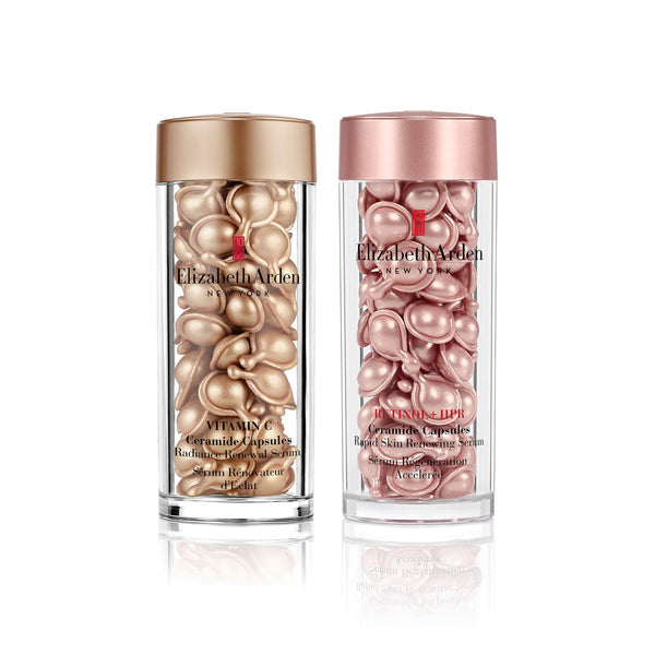Vitamin C Ceramide Serum and Retinol + HPR Ceramide Serum Capsules