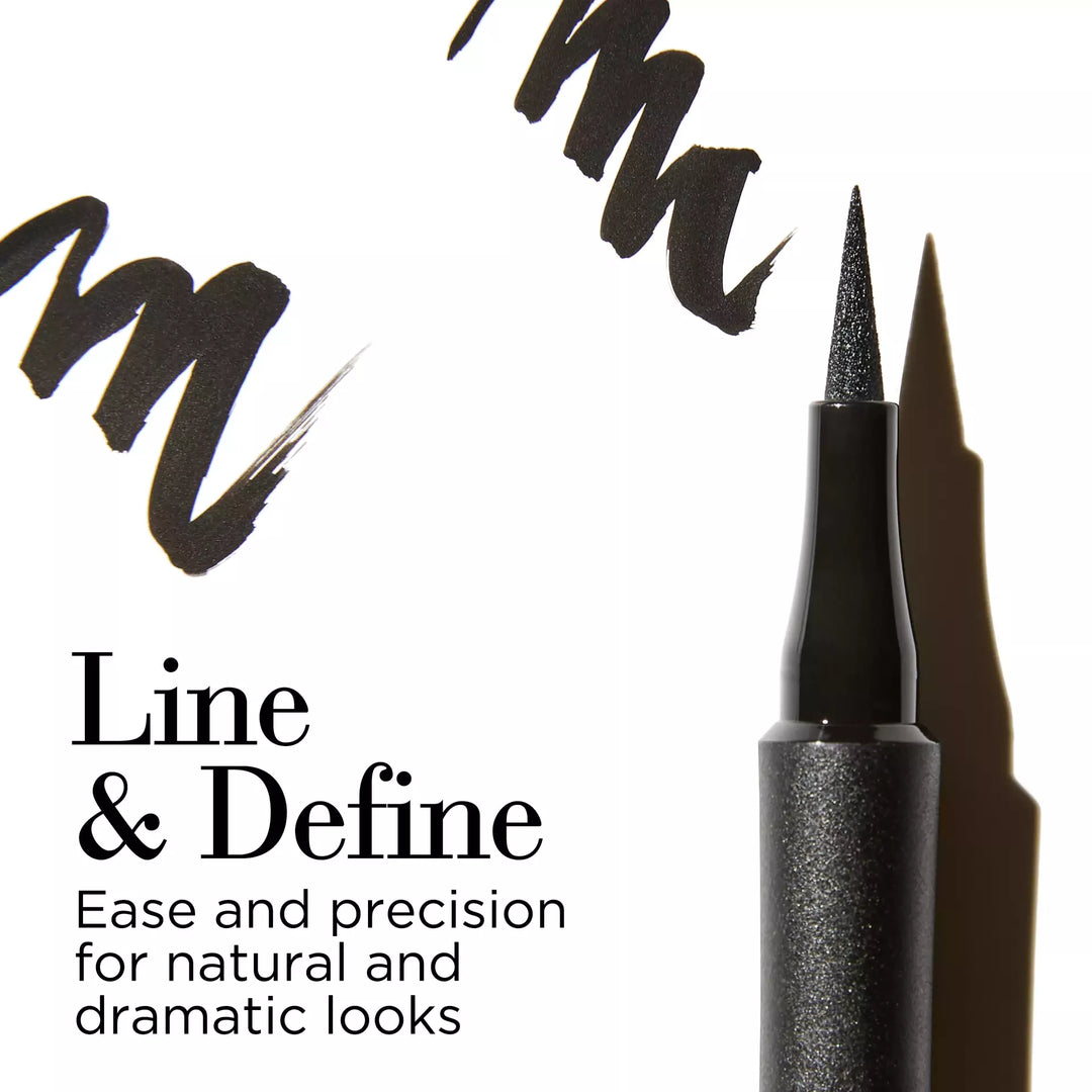 Bold Liquid Eyeliner- Line and Define. Ease and precision for natural and dramatic looks