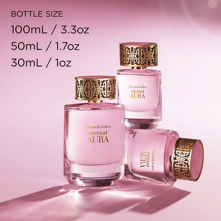 Bottle Sizes come in 3 sizes, 100ml or 3.3oz, 50ml or 1.7oz, and 30mlor 1oz. 
