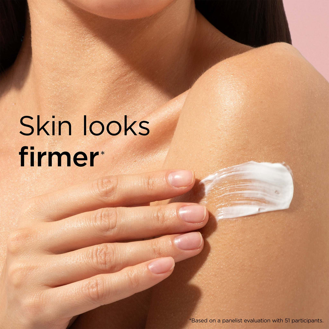 Skin looks firmer* *Based on a panelist evaluation with 51 participants.