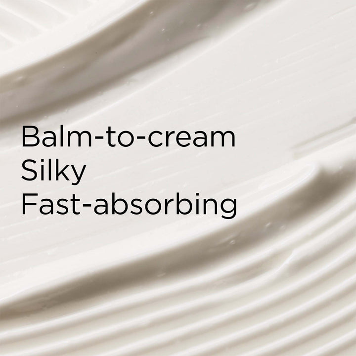 The eternal aura body balm texture is a balm-to-cream, silky and fast-absorbing.