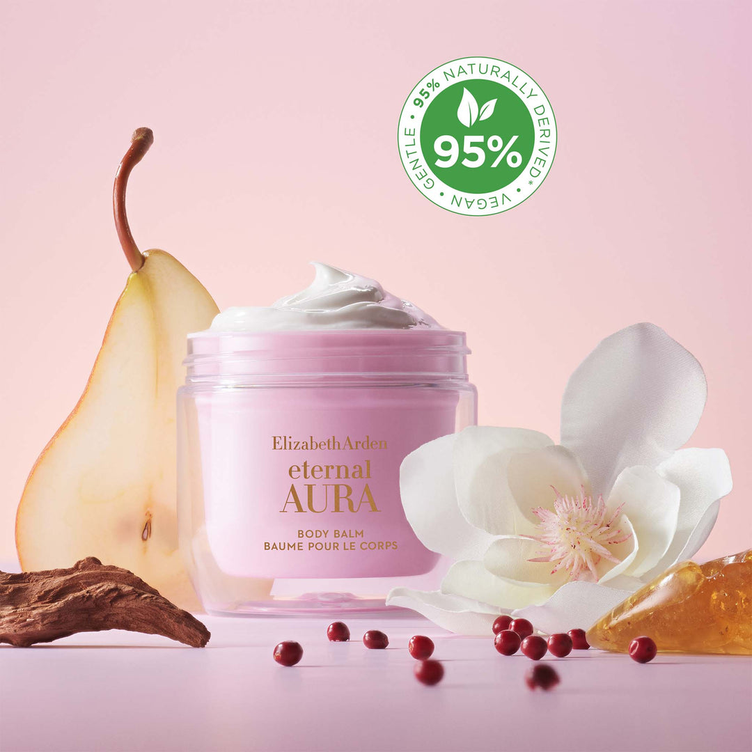 Eternal Aura Body Balm is 95% naturally derived, vegan and gentle.