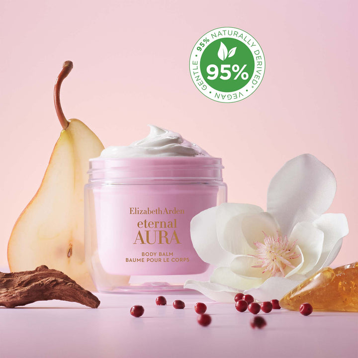 Eternal Aura Body Balm is 95% naturally derived, vegan and gentle.