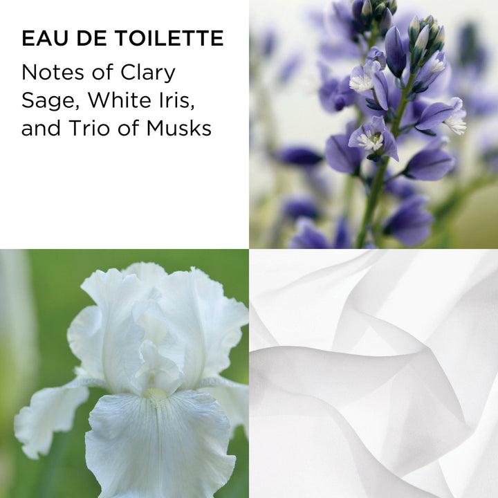 Eau de toilette- Notes of Clary Sage, White Iris, and Trio of Musks