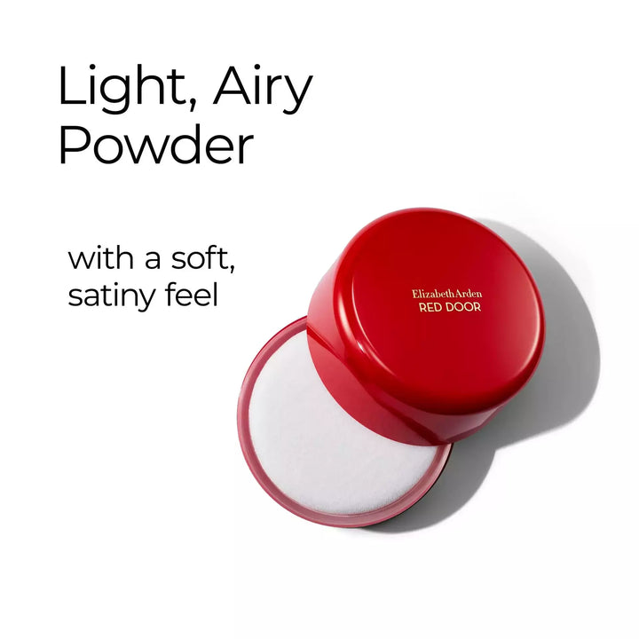 Red Door Body Powder is a light, airy powder with a soft, satiny feel
