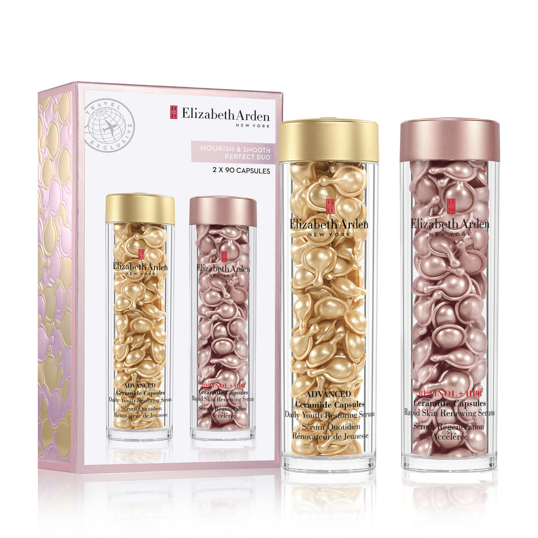 Nourish and Smooth Perfect Duo Set with Advanced and Retinol + HPR Ceramide Capsules