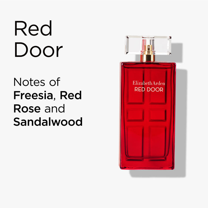Red Door Eau de toilette has notes of freesia, red rose and sandalwood