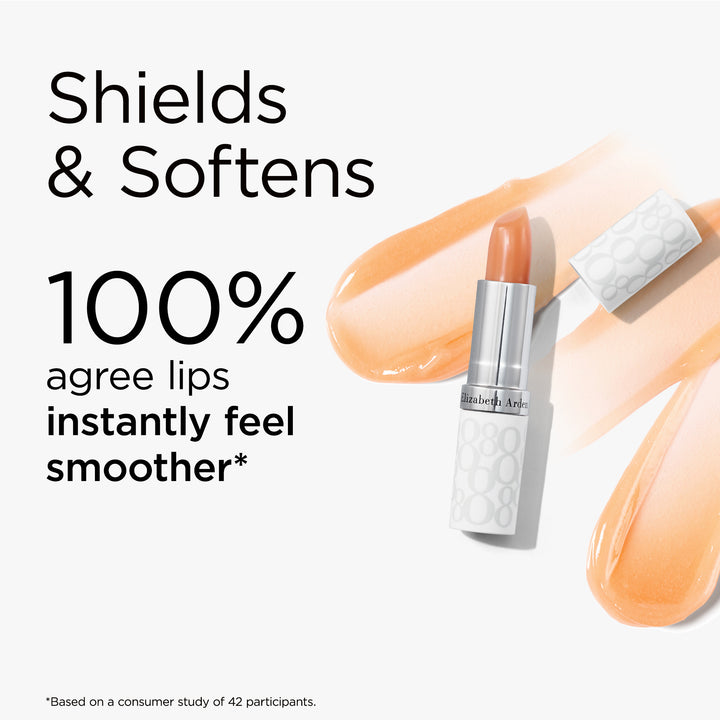 Lip protectant shields and softens. 100% agree lips instantly feel smoother* *Based on a consumer study of 42 participants.