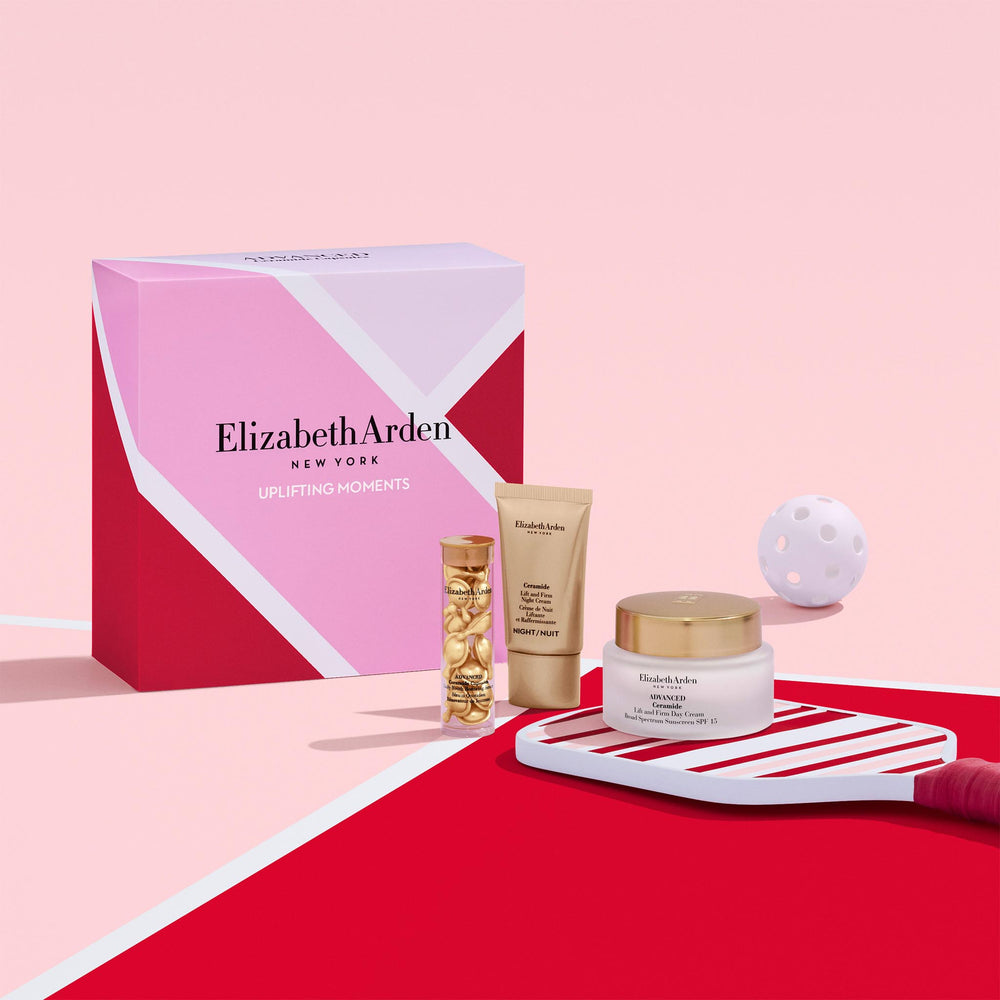 Uplifting Moments 3-Piece Gift Set with pickleball background