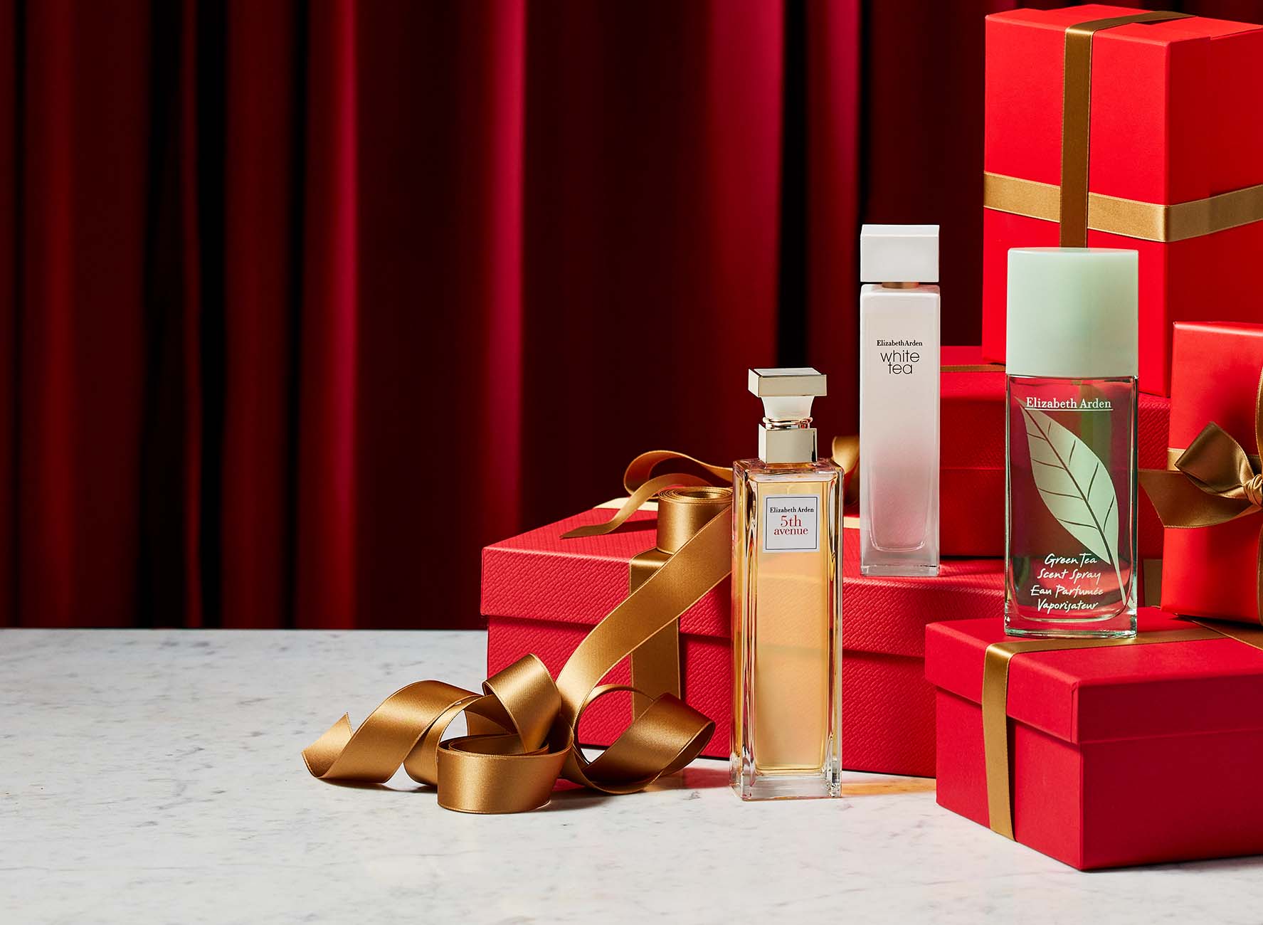 Holiday Banner with an assortment of fragrances desktop banner