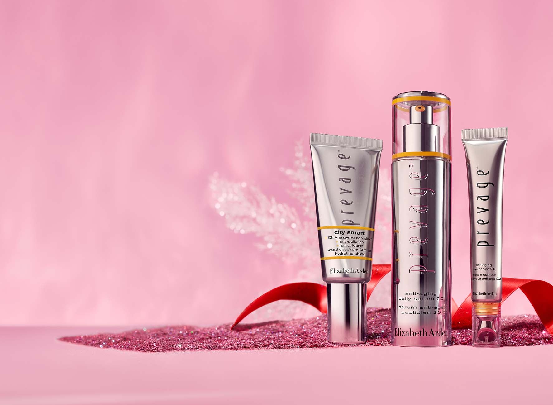 Holiday Banner with an assortment of Prevage Desktop banner