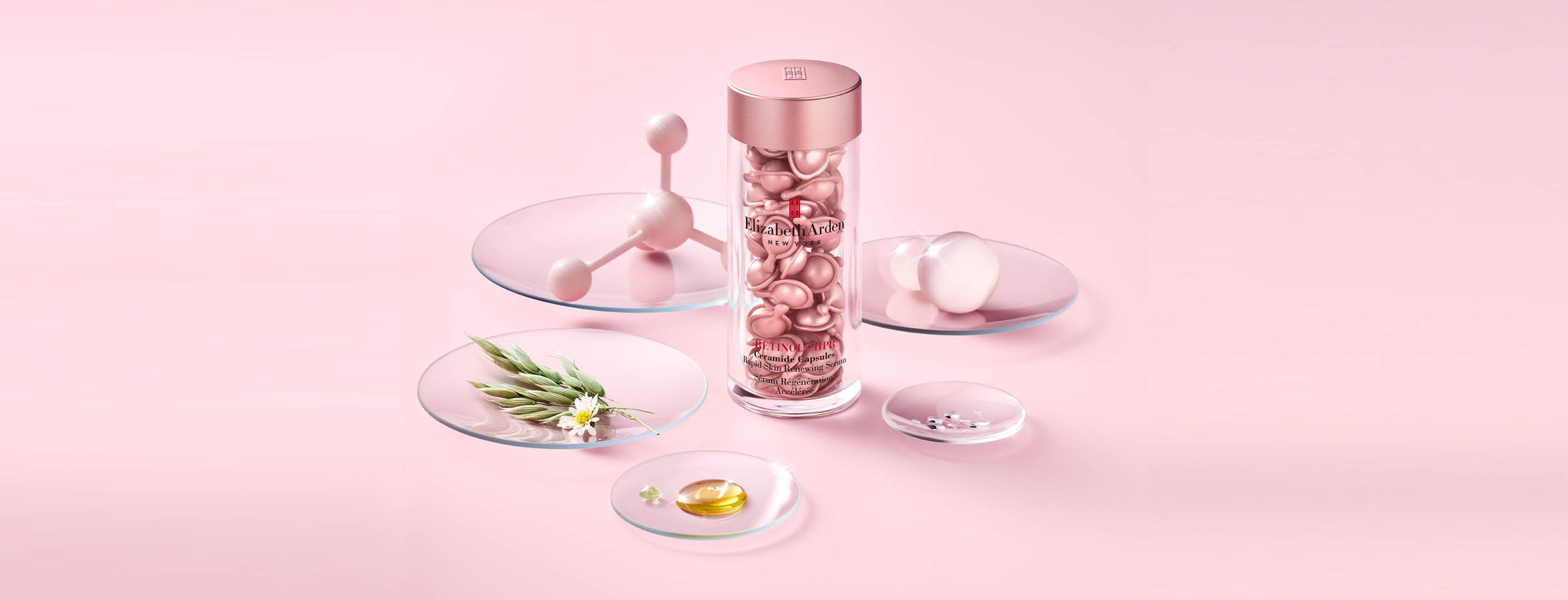 Retinol HPR Ceramide Capsules with ingredients for desktop slice