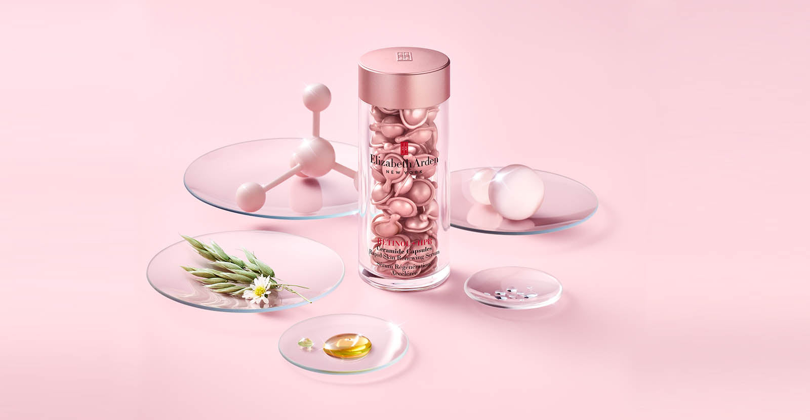 Retinol HPR Ceramide Capsules with ingredients for mobile slice