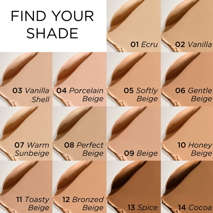 Find your shade out of 14 shades.