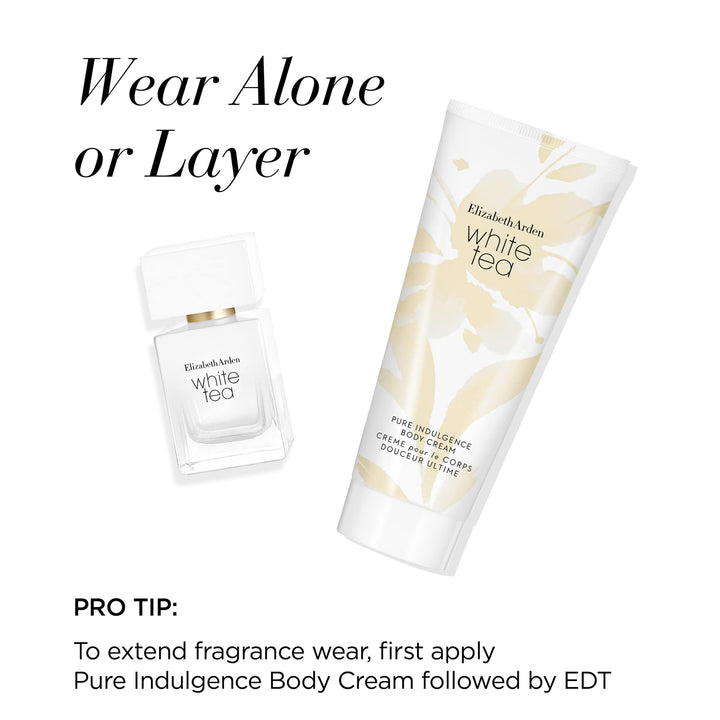 Wear Alone or Layer. Pro Tip: To extend fragrance wear, first apply Pure Indulgence Body Cream followed by EDT