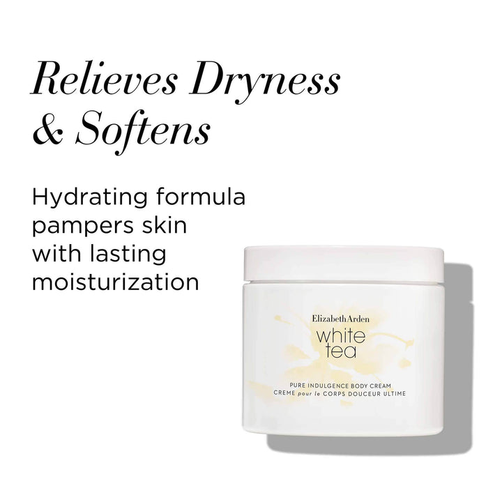 Relives dryness and softens. Hydrating formula pampers skin with lasting moisturization